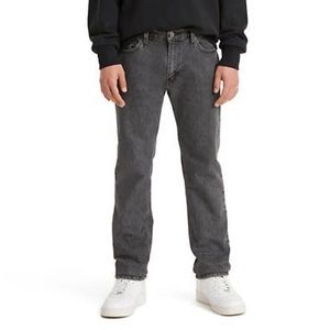 Levi’s Grey Distressed Straight Leg Denim Jeans